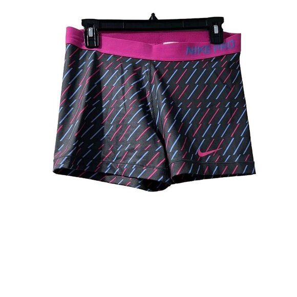 Nike Pro Women Geometric Compression Short Athletic Multicolor Size XL - Picture 1 of 7